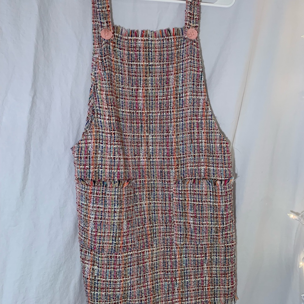 SOLD Multicolored Overall Dress